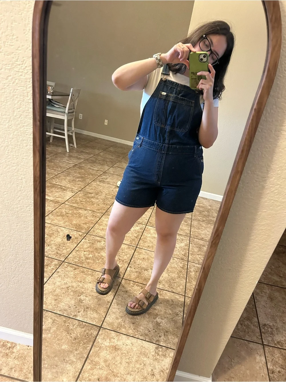 Vans Kids Navy Blue Denim Short Overalls - Picture 5 of 5